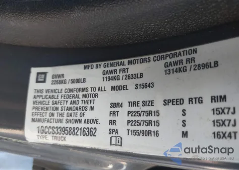 2008 Chevrolet Colorado Lt из США, поврежденный, VIN 1GCCS339588216362